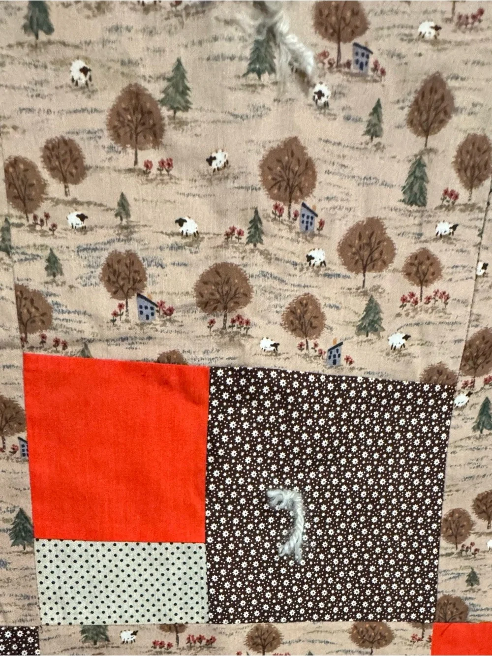 Handmade cozy patchwork